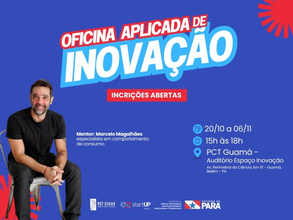 Inscrições abertas para a Oficina Aplicada de Inovação