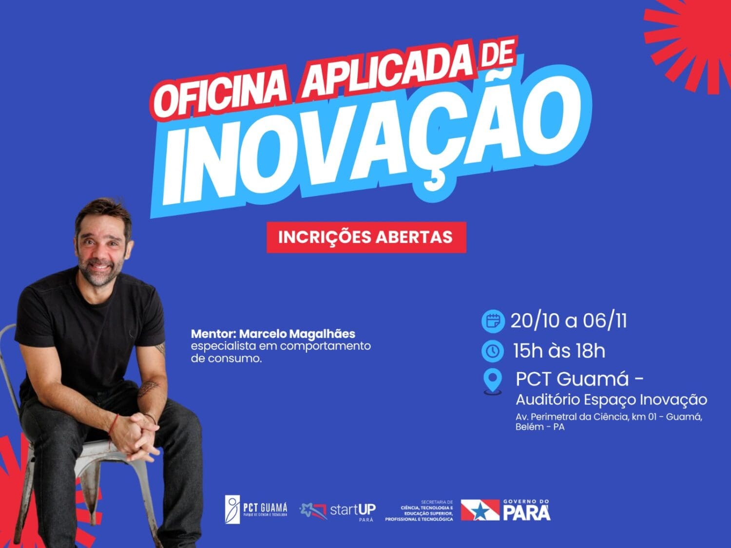 Inscrições abertas para a Oficina Aplicada de Inovação