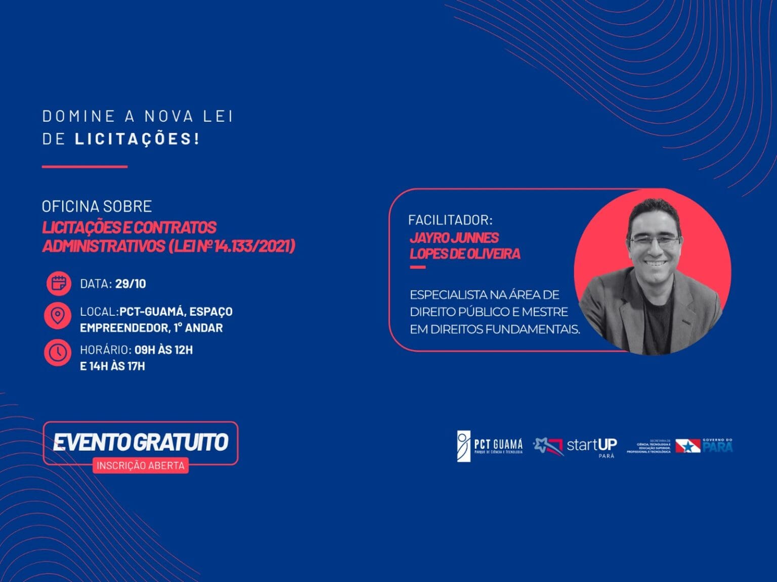 Convite Especial: Oficina Administrativa