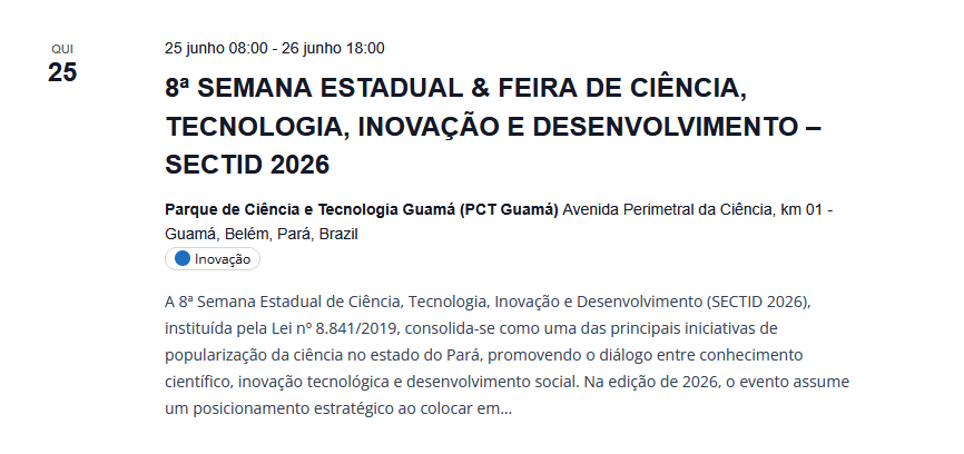 Como Realizar Minha Inscrição No SECTID 2026?